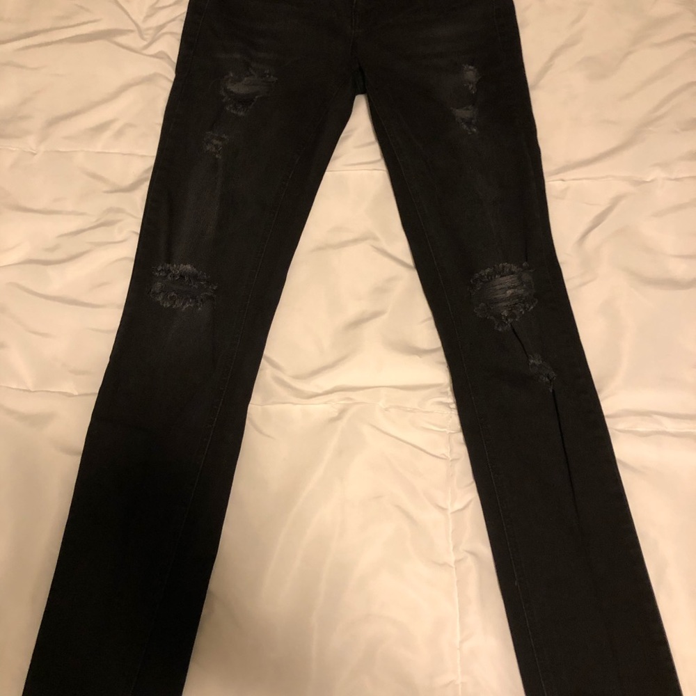 Maurices  SMALL REGULAR Jeggings BLACK w HOLES